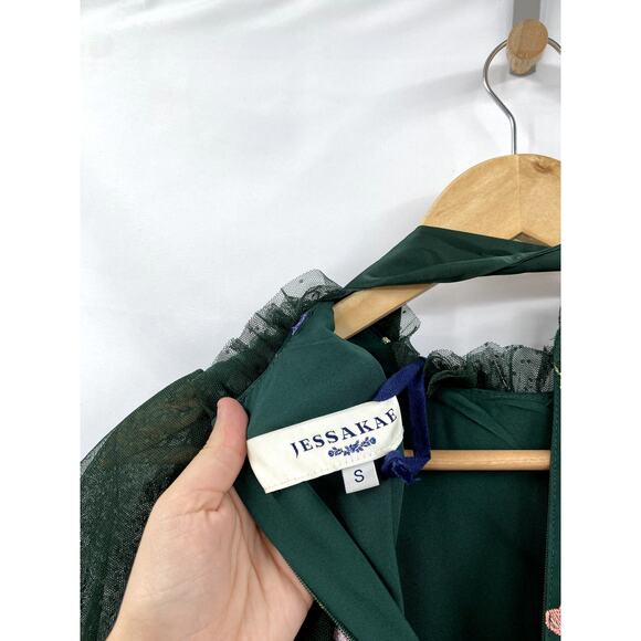 Jessakae S green floral Jubilee Midi Dress - Picture 6 of 8